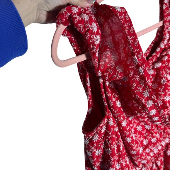 Lane Bryant Red Embroidered Romper – Plus Size 18 - Picture 4 of 13